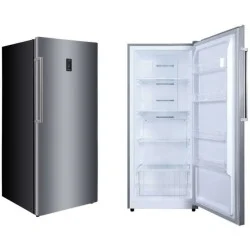 Agnes Convertible Upright Refrigerator 480 Liters 16.9 Cu. Ft Stainless Steel - Black